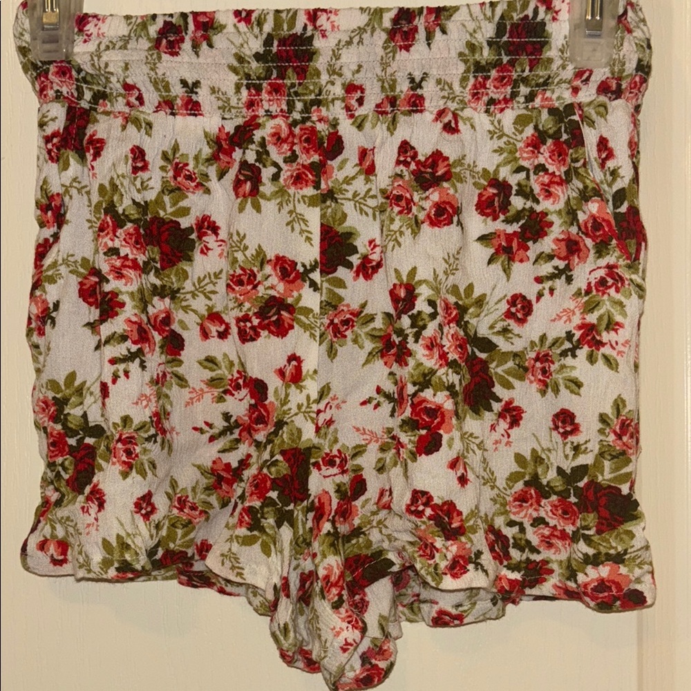 Joe B Floral Women's Shorts - Red and Green